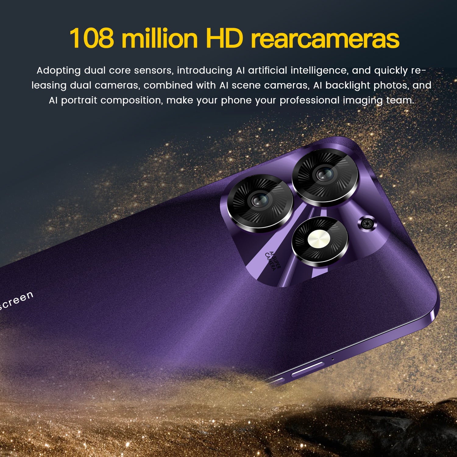 Mobile Phone Spark10 Pro 7.3Inch incell Large Screen16+1T Factory Smartphone(Popular)