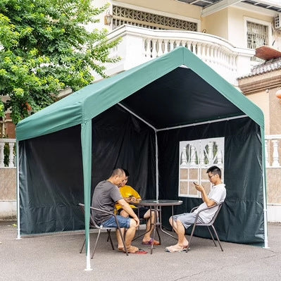 Night Market Stall Internet Celebrity Tent Courtyard Outdoor Foldable Advertising Rainproof Sunshade Four-Corner Umbrella Parking Shed