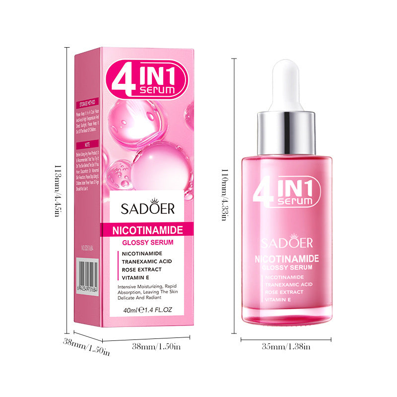 Niacinamide Radiance Serum SADOER Hydrating Moisturizing Essence Liquid Cross-Border Wholesale