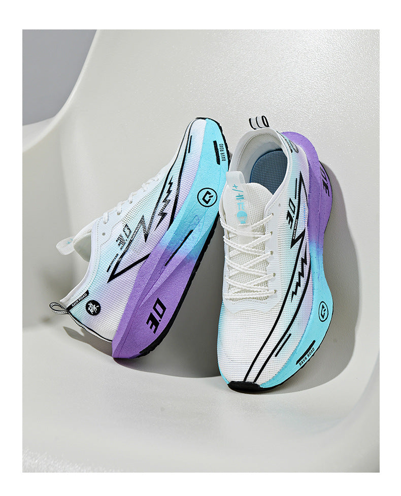 Summer New Hollow Breathable Lightweight Casual Sports Shoes with Super Soft Sole Carbon Plate Cushioning and Rebound for Fitness and Running