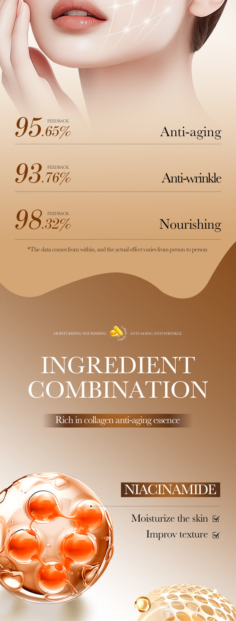 Full English Collagen Firming Skincare6Set SADOER Moisturizing and Hydrating Set Box  Wholesale