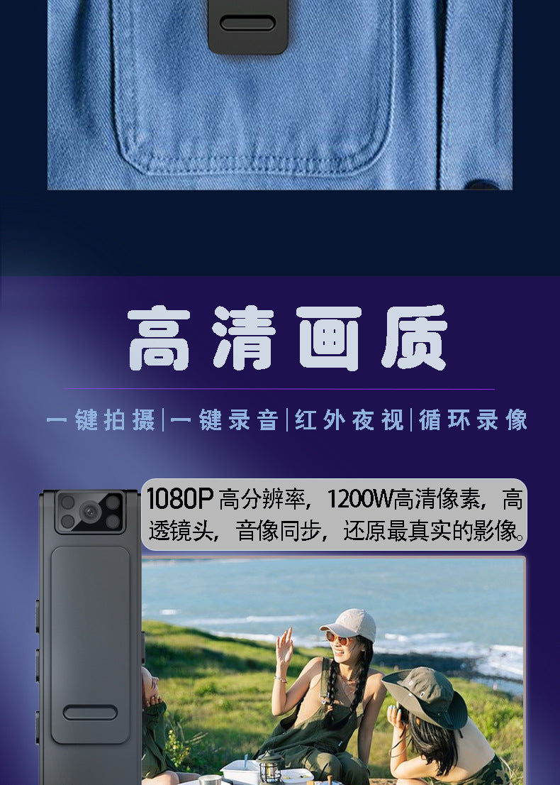 wifi Sports Cycling Camera Portable Chest Clip Camera HD Night Vision1080P On-site ZF Recorder