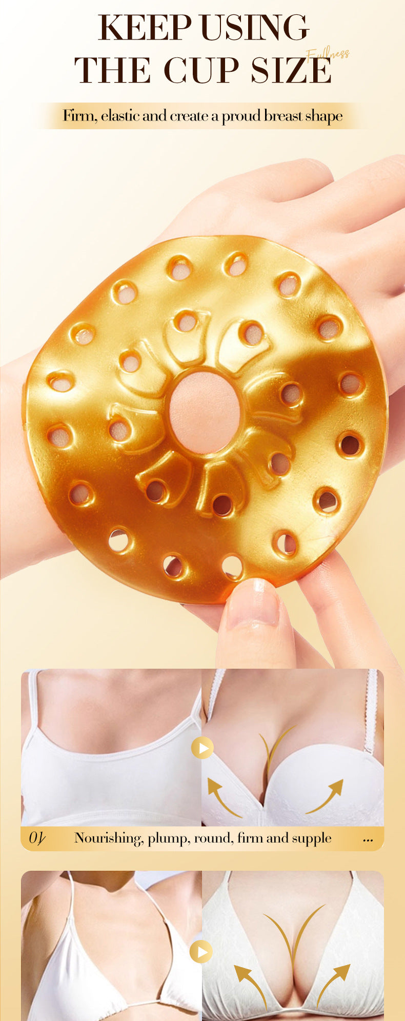 Breast Enhancement Nipple Covers17g BIOAOUA Lifting and Firming Breast Pads Fengyun Breast Paste Cross-Border Trade