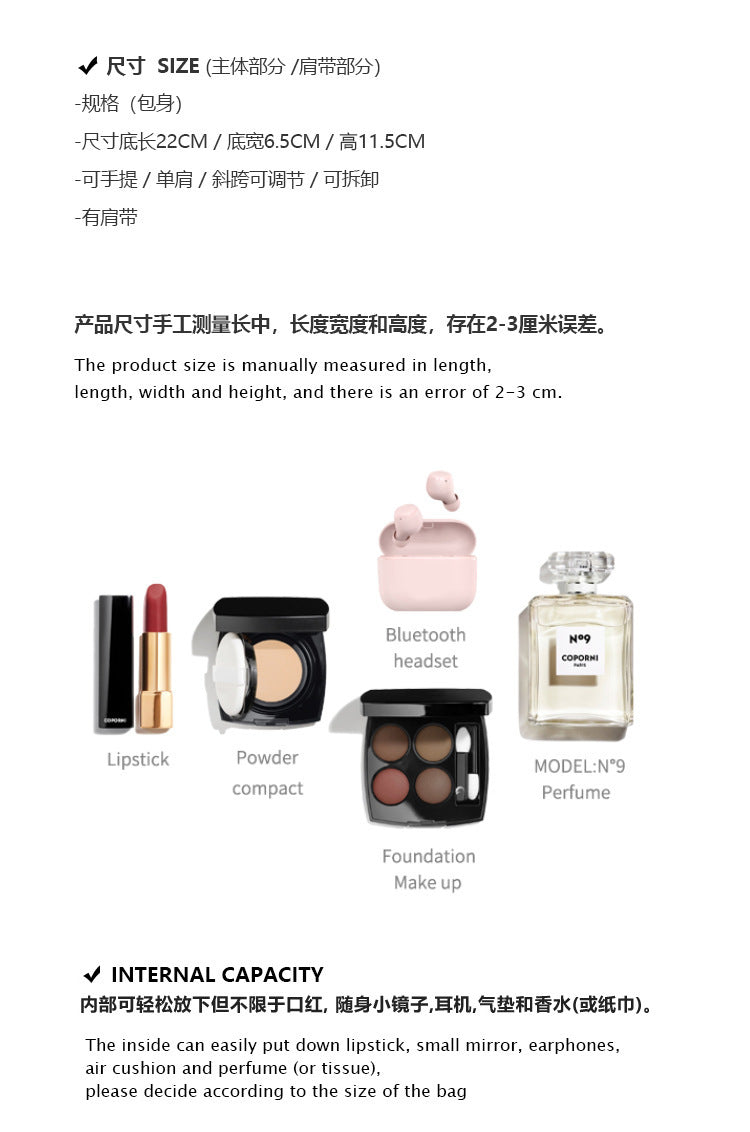 Spring ins Niche New Style Underarm Bag Versatile New Single Shoulder Crossbody Bag for Women Light Luxury Stone Pattern Women's Bag