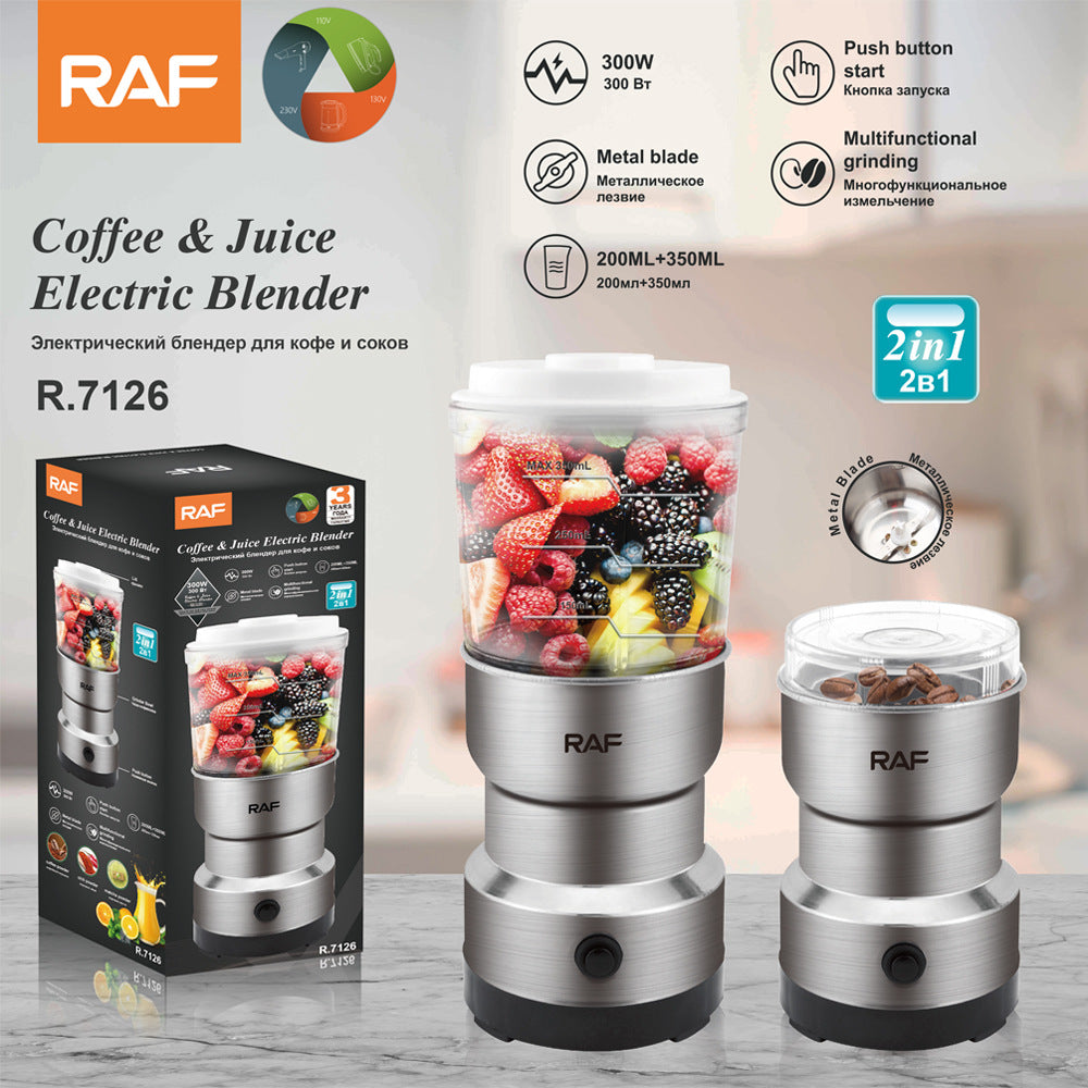 RAF Electric Bean Grinder Dry Grinder Lightweight Household Grinding Cup Portable Coffee Bean Grinder