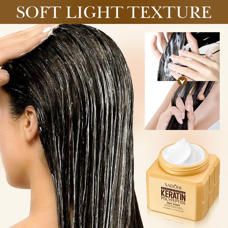 Keratin Peptide Smooth Hair Mask SADOER Smooth and Fluffy Hair Conditioner Cross-Border Wholesale