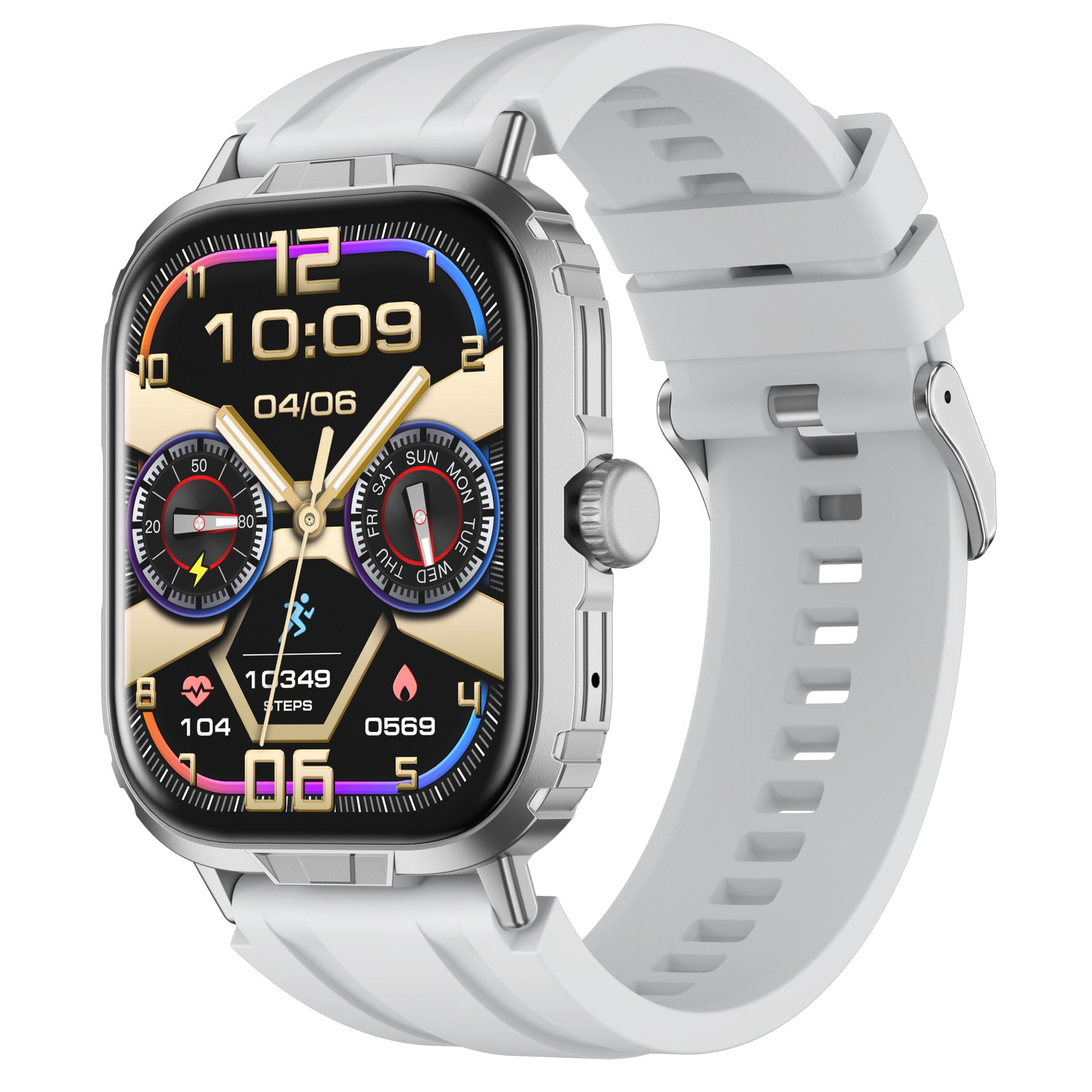 M106Smart Watch2.01inch Bluetooth Call True Heart Rate Pedometer Sleep Depth Waterproof Three-Proof Sports