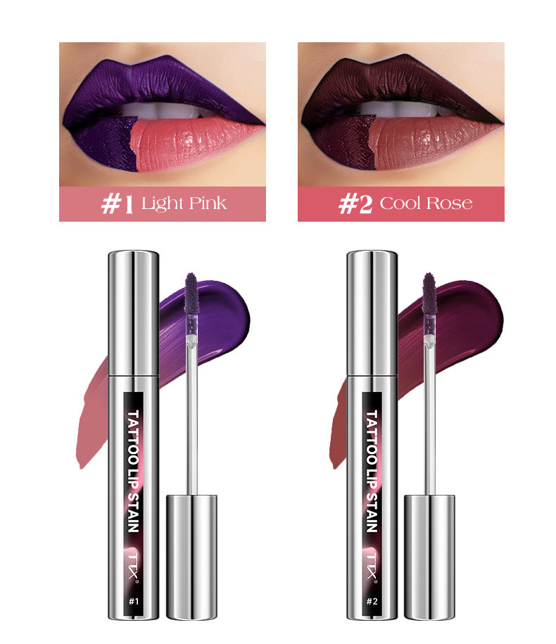 Tear-off Lip Gloss Velvet Matte Non-fading Non-stick Cup Tear-off Lip Color Version Labelable