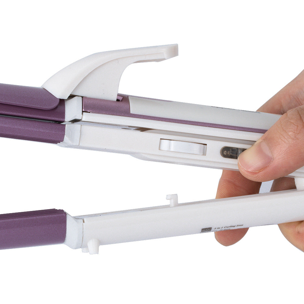 RAF EU Standard Straightening and Heating Hair Iron Portable Curling Iron Dormitory Home Fluffy Multi-Functional Curling Iron