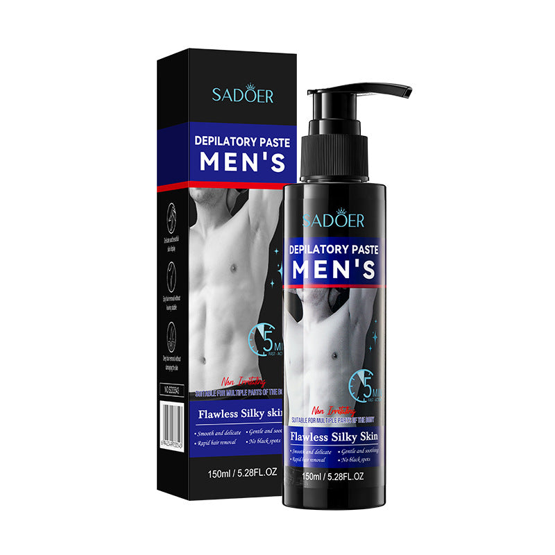 Men's Smooth Hair Removal Cream SADOER Non-irritating Underarm Body Hair Removal Cream Cross-Border Wholesale