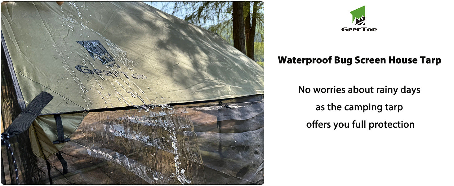 New Canopy Tent Outdoor Camping Picnic Sunshade Rainproof Mosquito-proof Camping Canopy Large Space