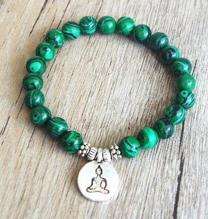 108Pink Quartz Bracelet Lotus Lucky Tree Pendant Labradorite Braided Bracelet Agate Tiger Eye Elastic Bracelet