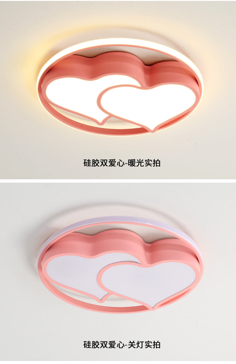 Children's Room Bedroom Lamp Boys Girls Pink Creative Cartoon Ceiling Lamp Cozy Romantic Room Lamp Master Bedroom Lamp