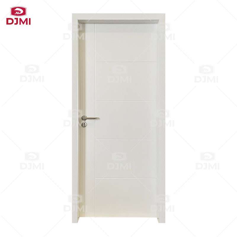 Latest Flush Design Wood Door Fireproof Wooden Doors for Hotel Wooden Door With Security Safety Smart Lock