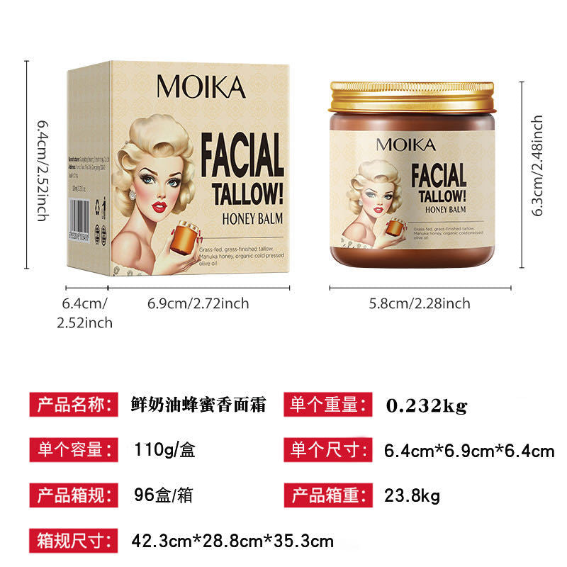 In Stock Fresh Cream Manuka Honey Vanilla Organic Face Cream Moisturizing Cream Body Lotion Skincare Lip Balm