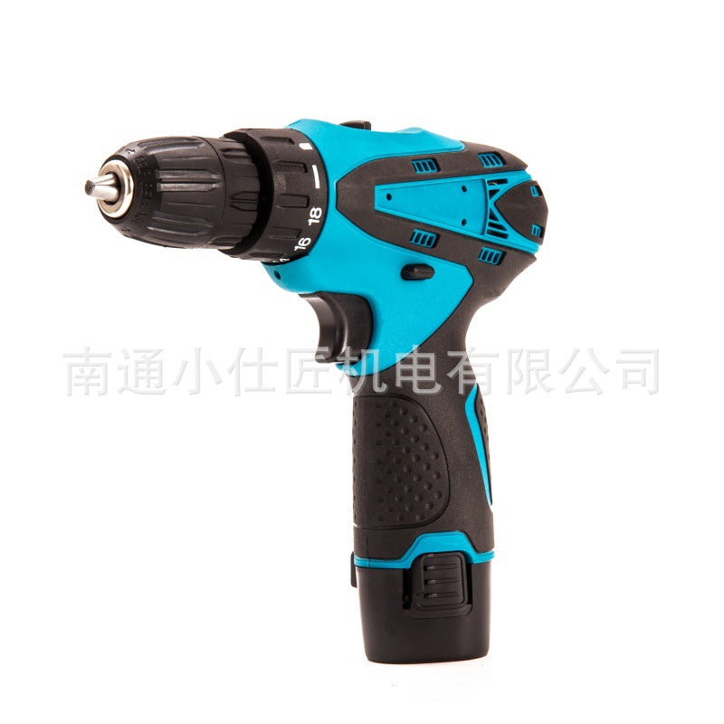 Manufacturer Supply Lithium Battery Rechargeable Pistol Drill Cross-Border Household Portable Multi-Function Electric Screwdriver Lithium Drill