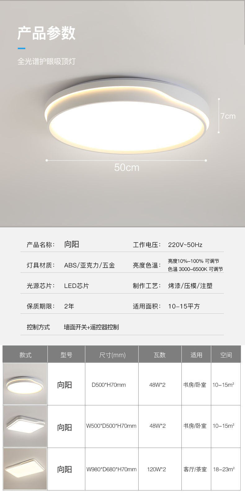 Full Spectrum Ceiling Light led Master Bedroom Light Round Modern Minimalist Room Light Creative Living Room Light Home Atmosphere