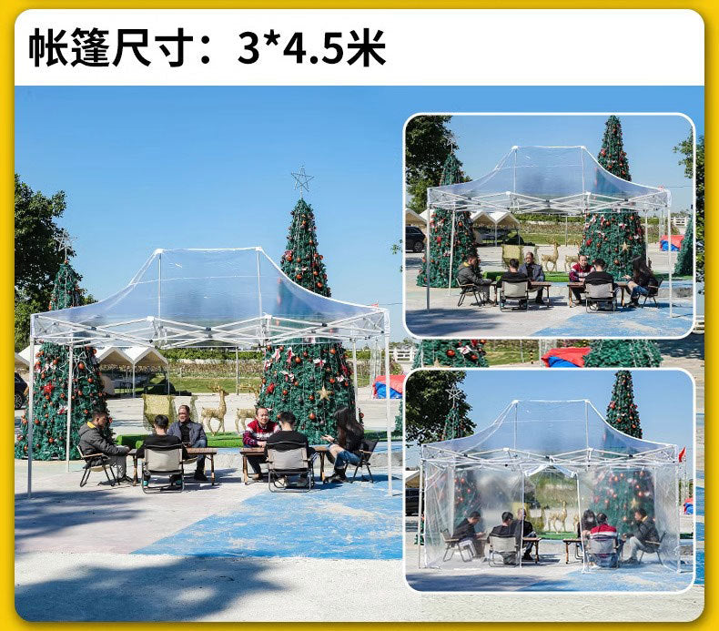 Sunroom Fully Transparent Enclosure Tent Outdoor Rainproof Windproof Balcony Awning Simple Insulation Flower Room Sunshade