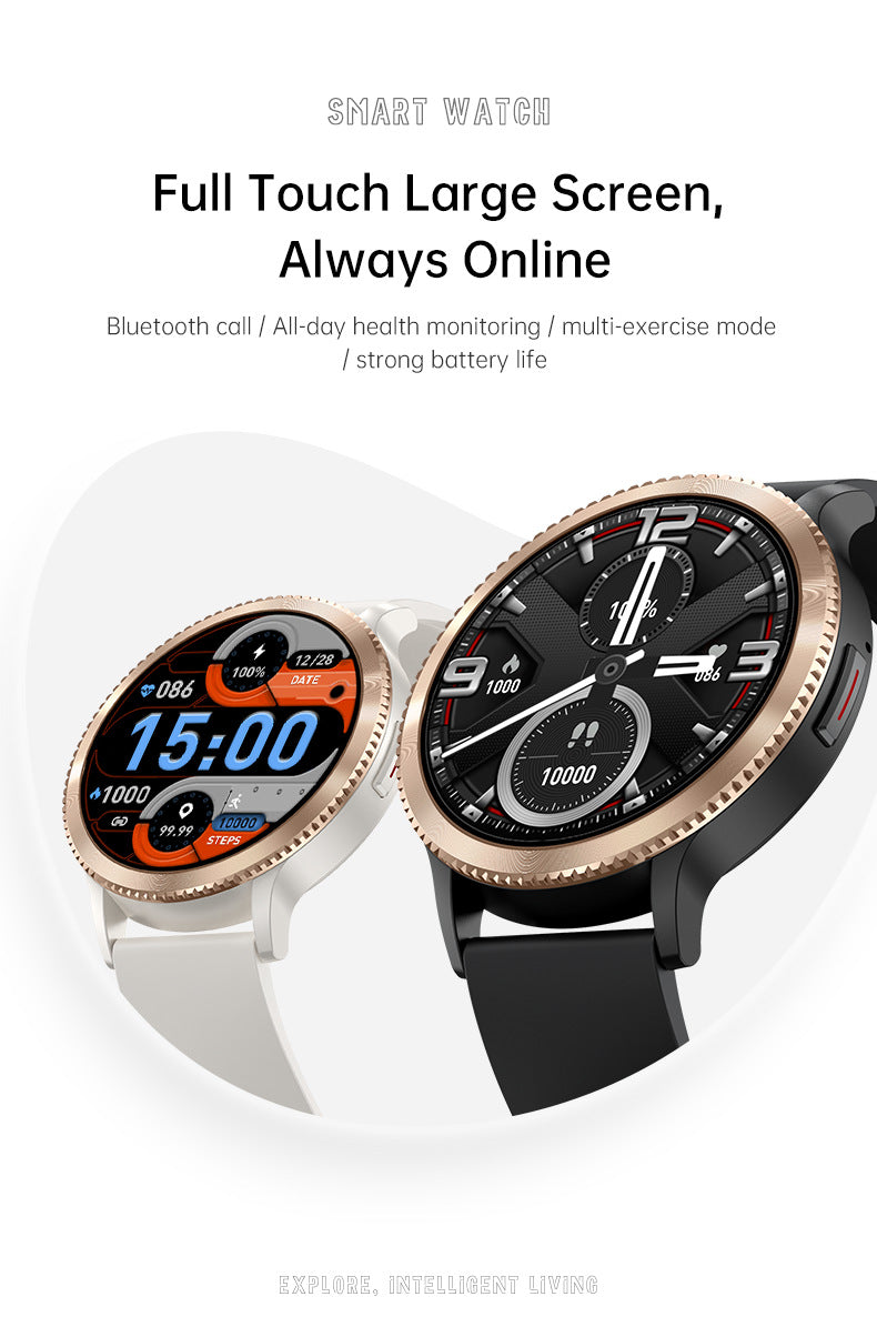 T01Smart Watch1.39inch Bluetooth call, heart rate monitor, step counter, sleep monitoring, message notifications, exercise