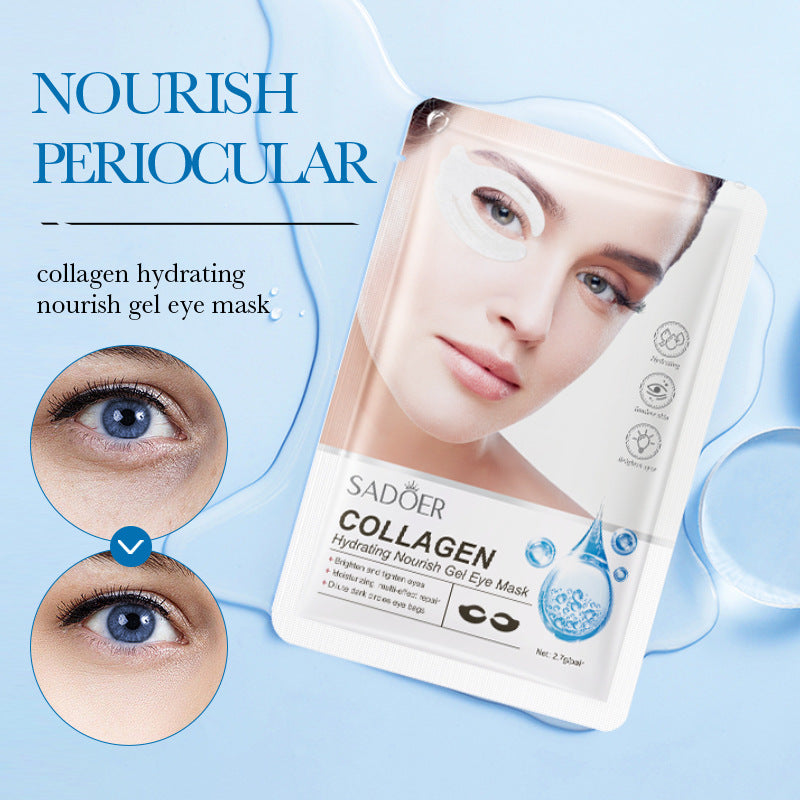 Collagen Butterfly Gel Eye Mask SADOER Improve Dark Circles and Eye Wrinkles Cross-Border Wholesale