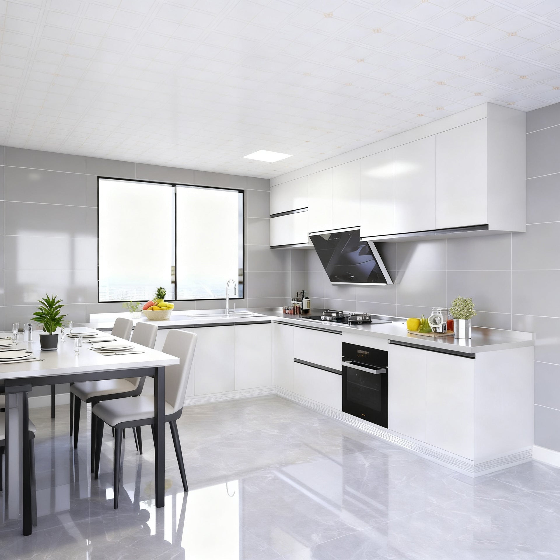 Whole House Factory Honeycomb Aluminum Alloy Integrated Kitchen Cabinets Wall Cabinets Integrated Moisture-Proof Durable Household Stove