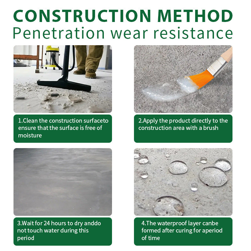 Transparent Waterproof Glue for Bathroom Leak Repair, No Tile Breaking, Floor Waterproof Coating, Waterproof Glue