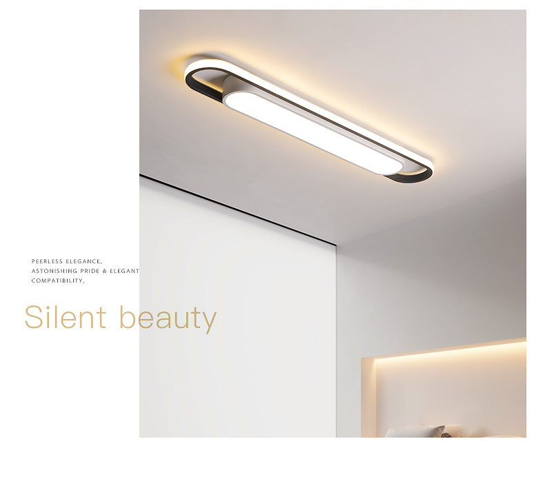 Aisle Light Corridor Light Modern Simple Entryway Porch Balcony Light Iron Art Long Strip Cloakroom led Ceiling Light Fixtures