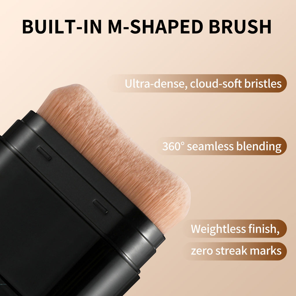 AliExpress Waterproof Foundation Stick Concealer Waterproof Dual-Ended Makeup Brush 2-in-1 Nude Makeup Foundation Liquid Non-Smudge