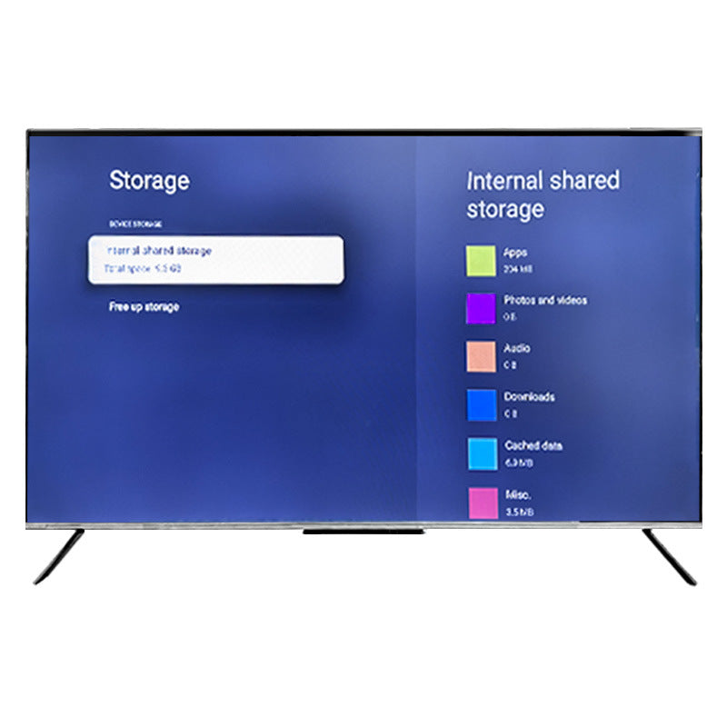 55inch foreign trade TV English international version QLED Screen Google Android4K UHD Kara OK Television