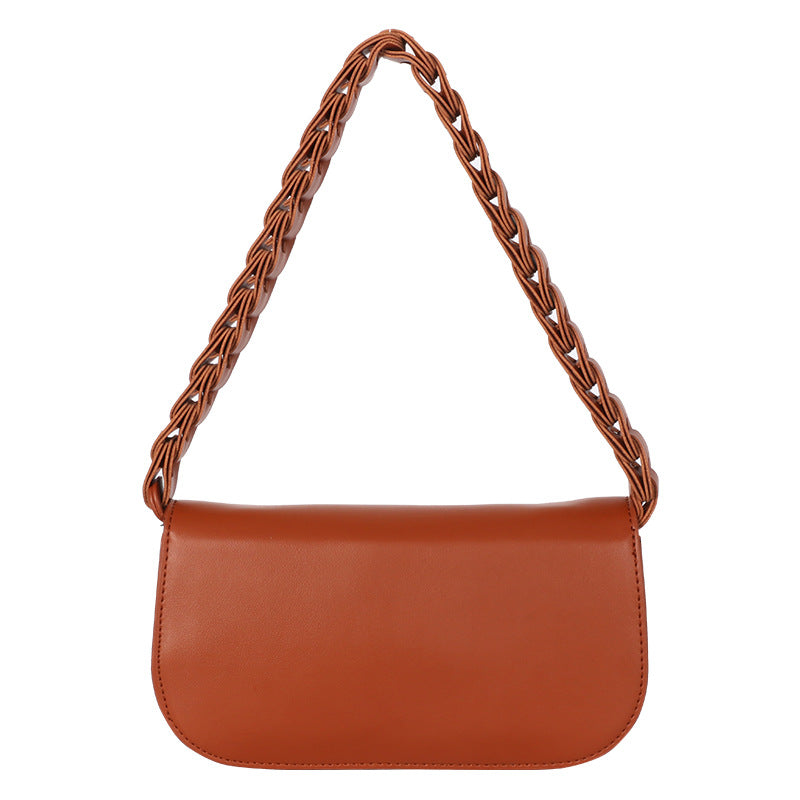 Fashion Woven Versatile Women's Bag Underarm Bag French Niche Versatile Saddle Bag Single Shoulder Bag New Crossbody Bag for Women