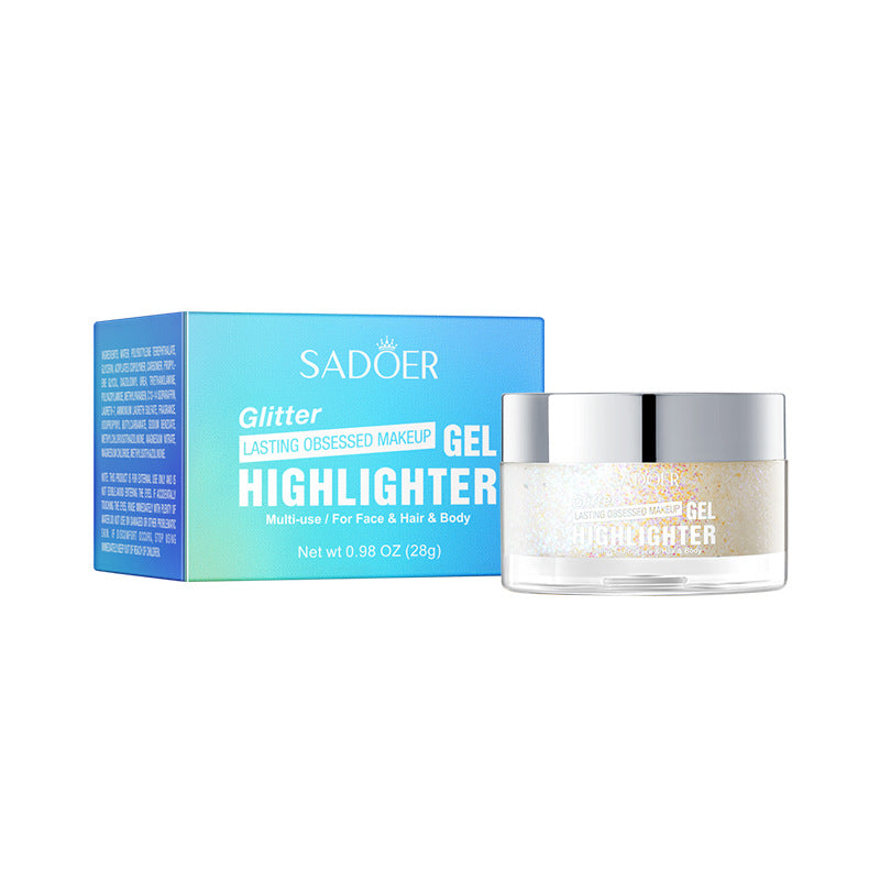Colorful Highlight Gel SADOER Increase Facial Highlight Makeup Gel Cross-Border Wholesale