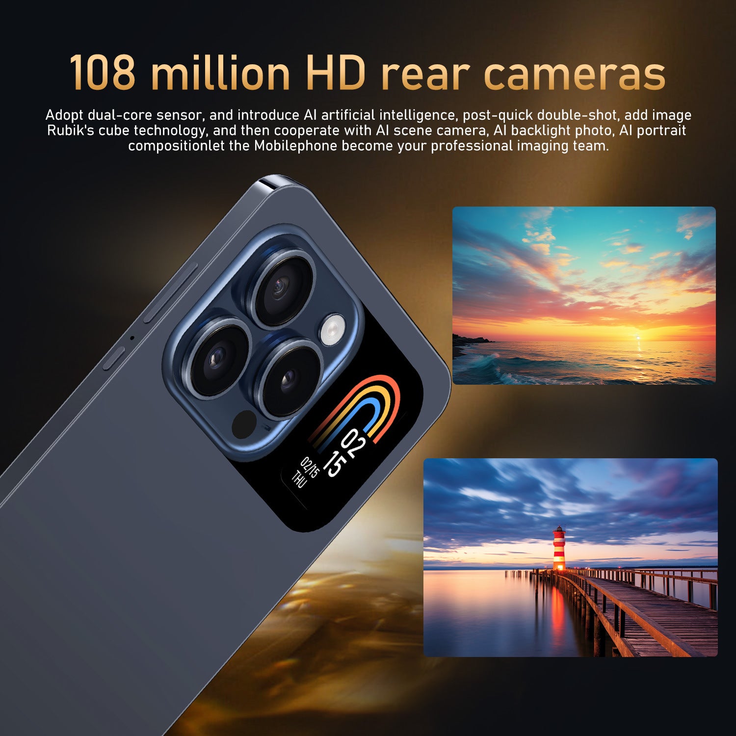 Globally Exclusive for Smartphones i16pro max Android Large Screen16+1T Source Factory(Popular)