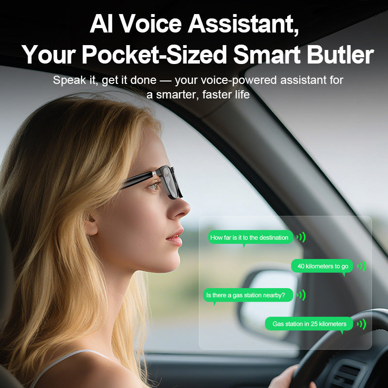ai Translation Smart Glasses Photochromic Bluetooth Wireless Hands-Free Call Audio Multi-Function Driving Glasses