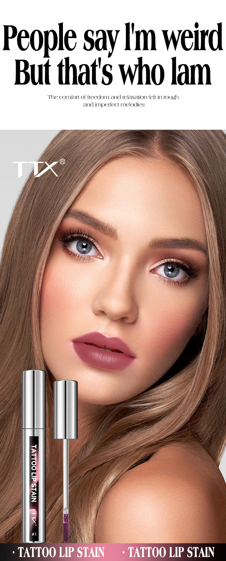 Tear-off Lip Gloss Velvet Matte Non-fading Non-stick Cup Tear-off Lip Color Version Labelable