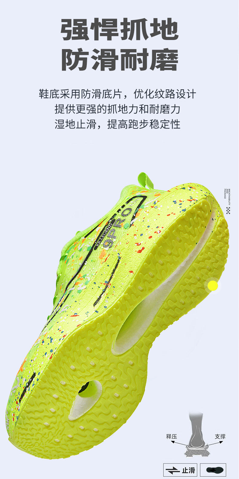 Winter New Thickened Warm Luminous Rotating Buckle Running Shoes with Real Carbon Plate Cushioning and Anti-Slip Sports Shoes