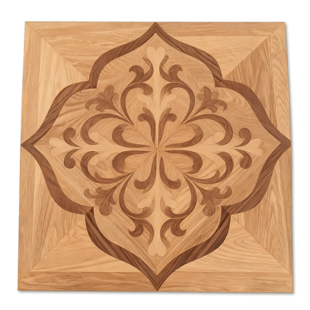 14mm Engineered Multi-Layer White Oak Parquet Flooring | Custom Design Decorative Waterproof Outdoor Floor Panels Living Rooms