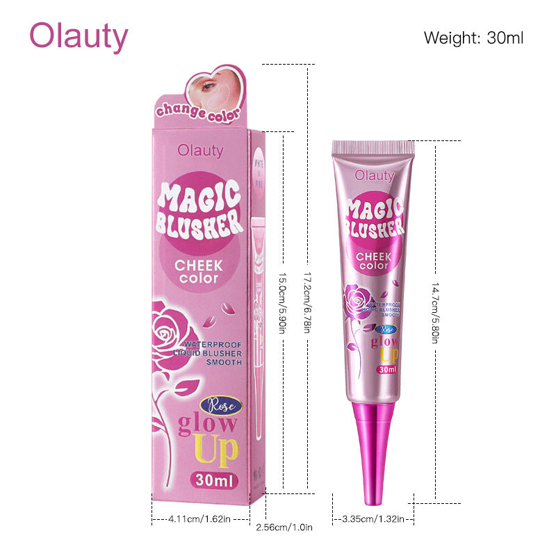 Philippines Olauty Magic Temperature-Sensitive Color-Changing Liquid Blush30ml Shimmer Smoky Eyeshadow Blush Cream Makeup