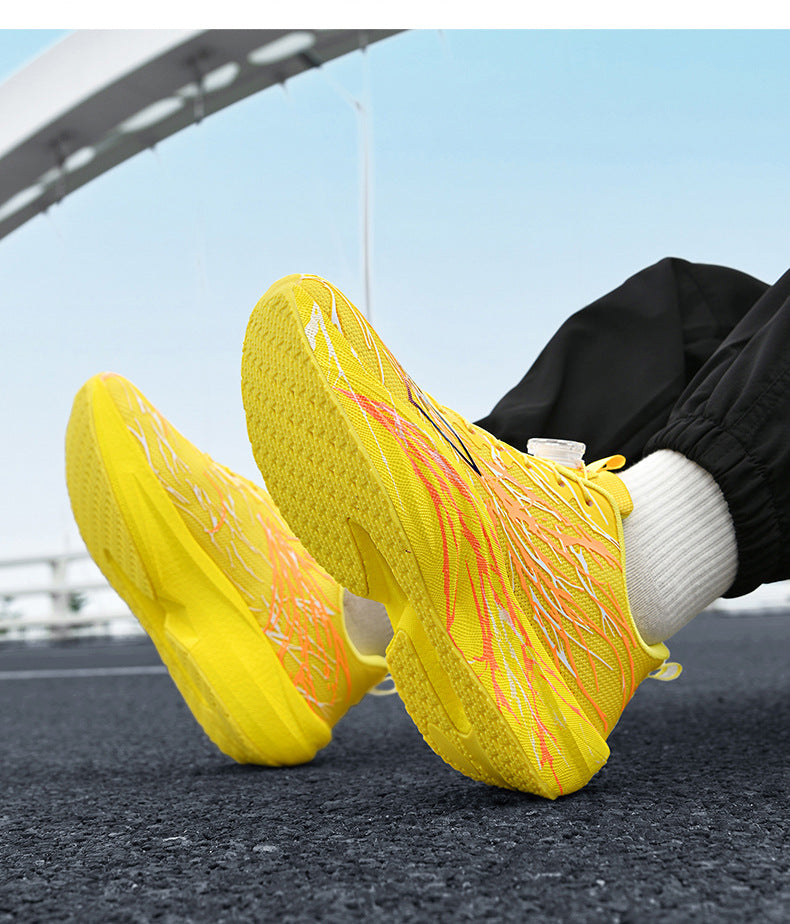 Red Rabbit9pro Really Explosive Carbon Plate Luminous Casual Breathable Running Shoes Outdoor Racing High Elastic Shock Absorption Non-slip Sneakers