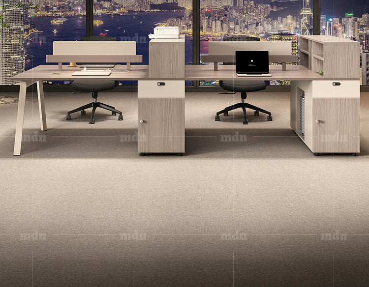Staff Desk Office Desk and Chair Set Simple Modern Office Partition Computer Desk Employee Desk Six-Person Booth