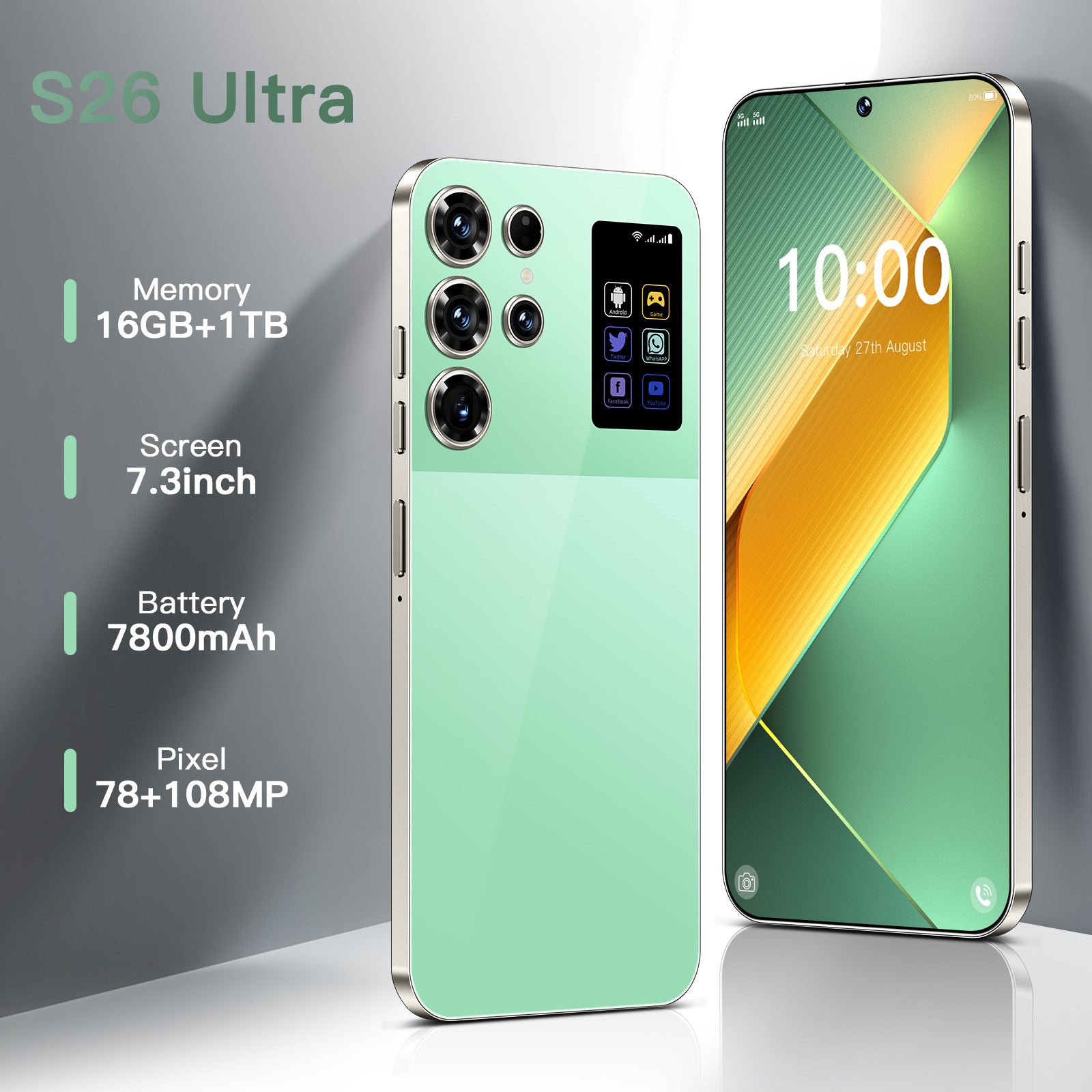 Hot selling product S26 Ultra Android Smartphone16+1T Factory Direct Sales Mobile Phones