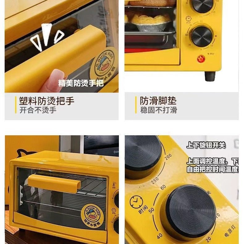 Small Yellow Duck Electric Oven Wholesale Household Mini Multi-Function Timing Oven Gift Selection Activity Supplies Special Offer
