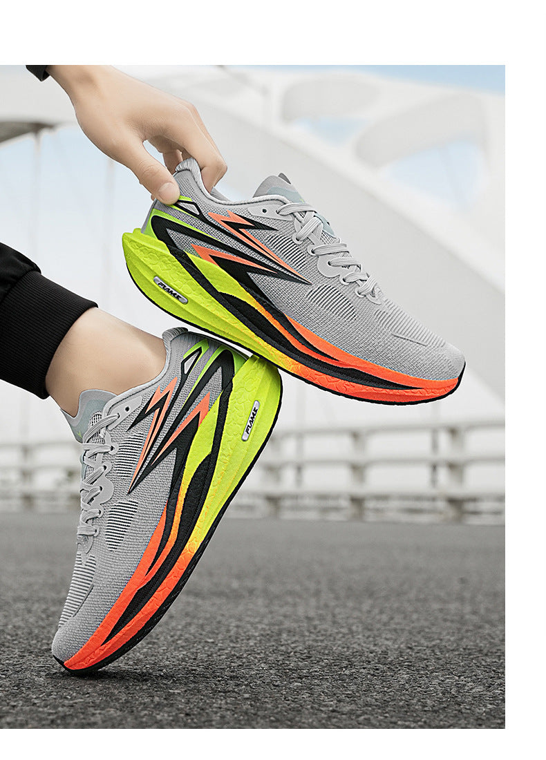 Summer New Style Fei Ran4Jacquard Breathable Comfortable Sports Men's Shoes Fashionable Lightweight Cushioned Wear-resistant Youth Running Shoes