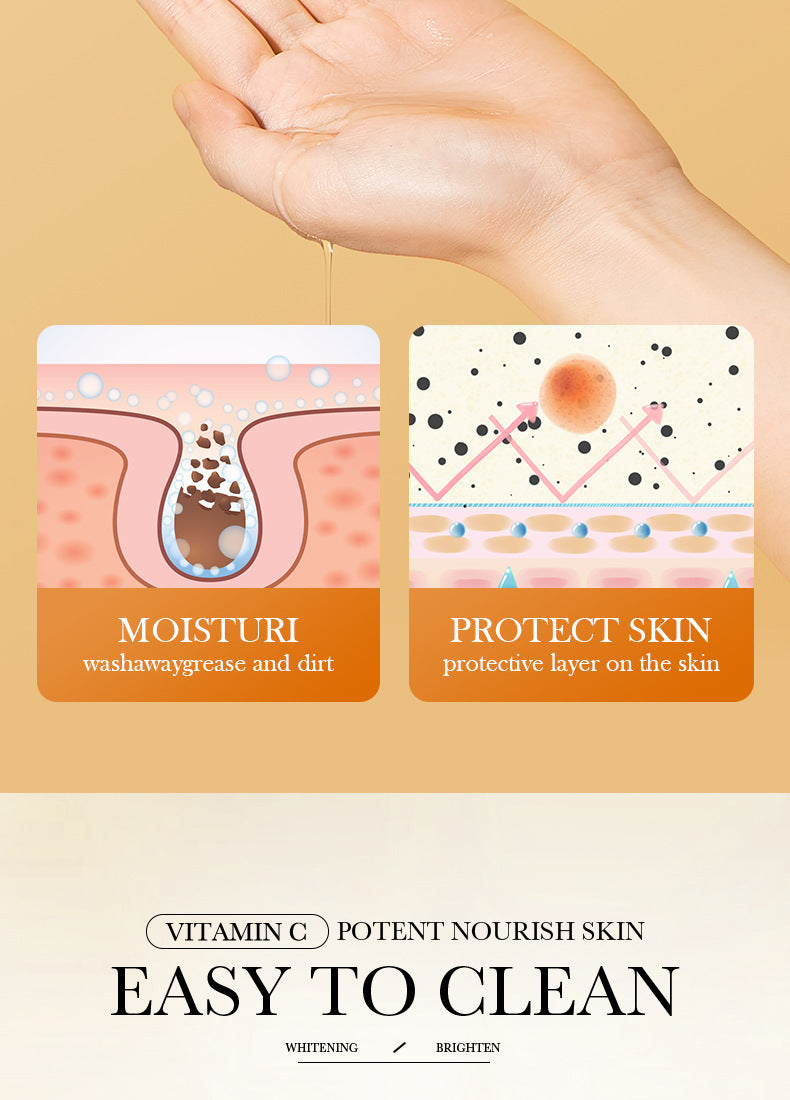 All English Vitamins C Whitening Skin Care Set BIOAOUA Cleansing and Moisturizing Five-Piece Set  Wholesale