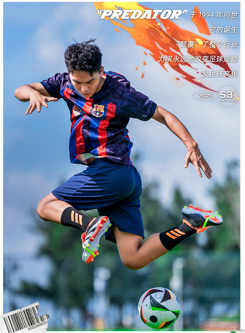 World Cup Football Shoes Men's New Style Grassland Competition AG Spike TF Broken Nails Adult Youth Student Sports Training