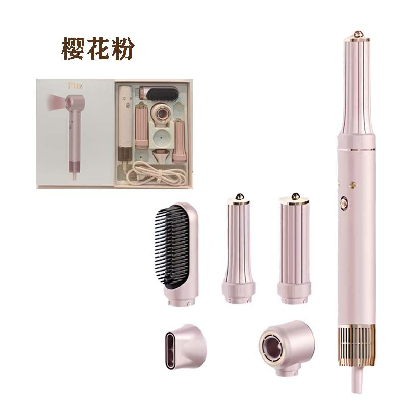 ФенMultifunctional 5-in-1 Hot Air Comb Curling Iron Styling High Power High Speed Hair Care Negative Ion Hair Dryer