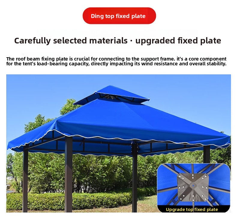 Outdoor Sunshade Canopy Rain Shelter Courtyard Garden Villa Four-legged Pavilion Advertising Event Large Roman Tent Umbrella Wholesale