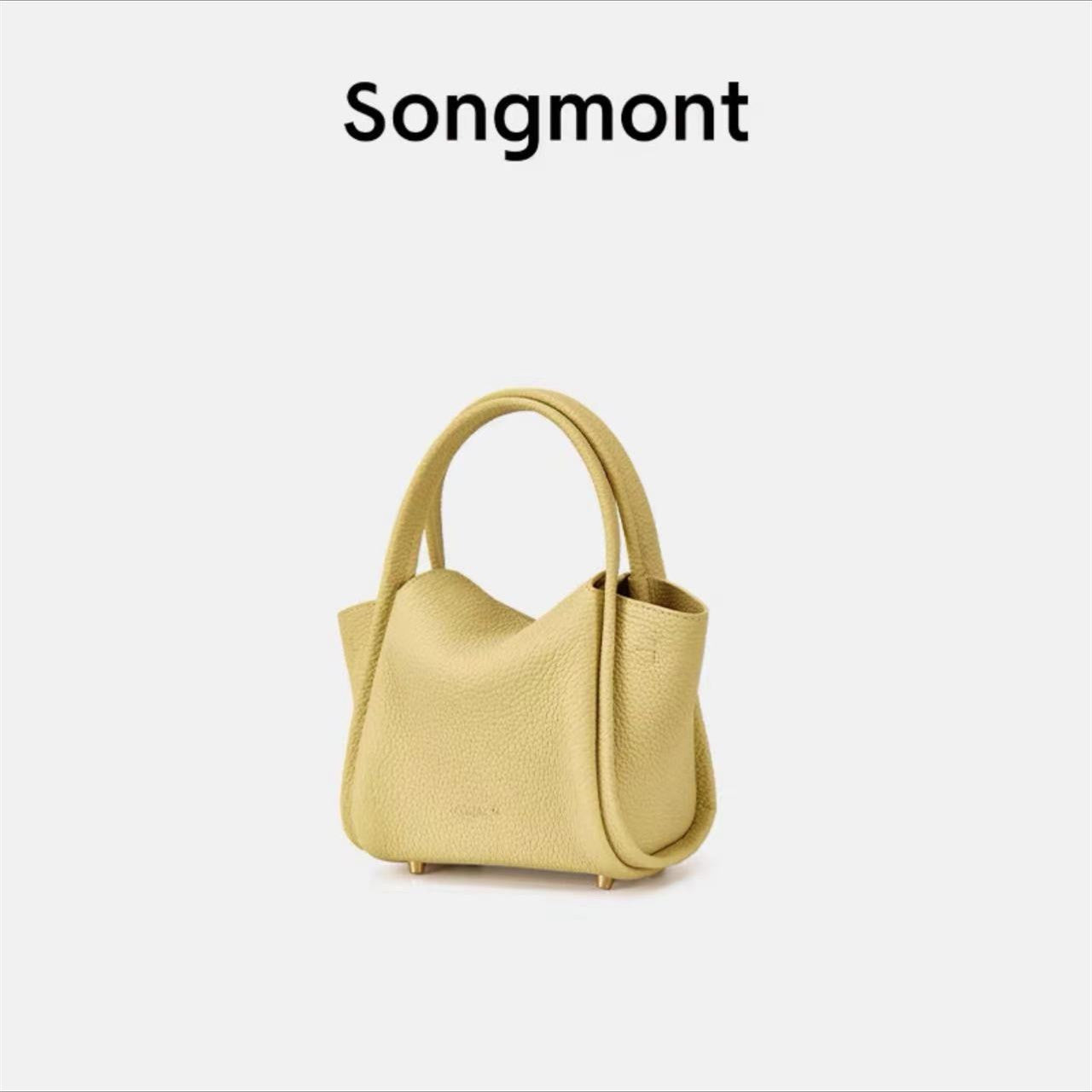 Medium Size Basket Series Women's Bag Top Layer Cowhide Fashion Women's Bag Large Capacity Shoulder Bag Crossbody Handbag Bucket Bag