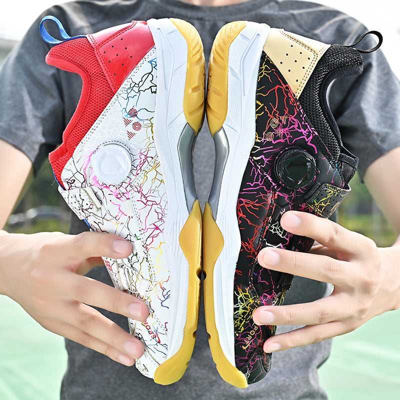 In Stock Couple Style Fashion Badminton Shoes New Style Mandarin Duck Table Tennis Tennis Non-Slip Wear-Resistant Sports Shoes