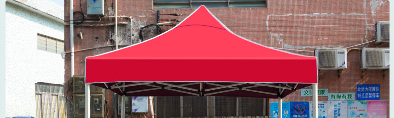 Four-Corner Rainproof Tent Four-Leg Rain Shelter Outdoor Advertising Exhibition Stall Use Sunshade Rain Cover Retractable Folding Canopy
