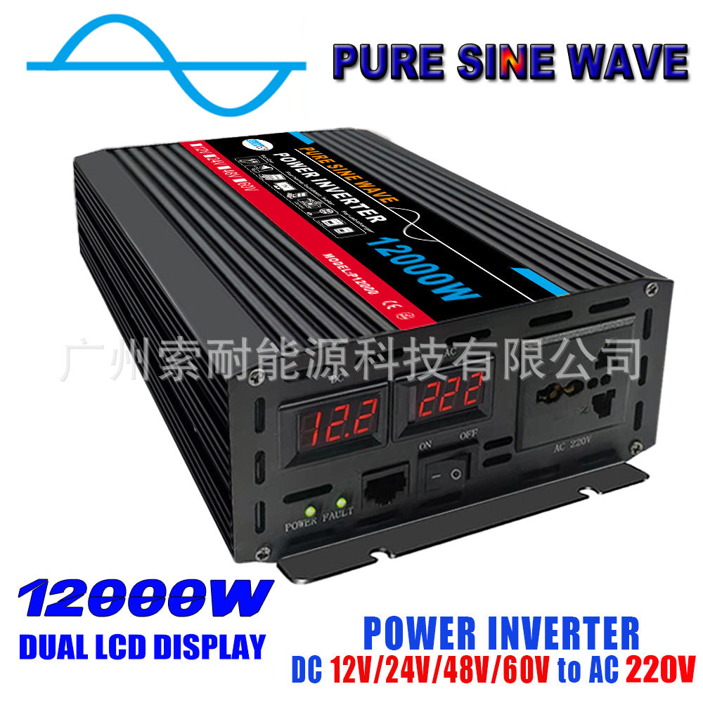 Pure Sine Wave Inverter Car Converter Car Inverter Power Supply DC12V/24V/48V/60V Turn AC220V